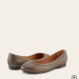 Frye Carson Round Toe Leather Ballet Flats